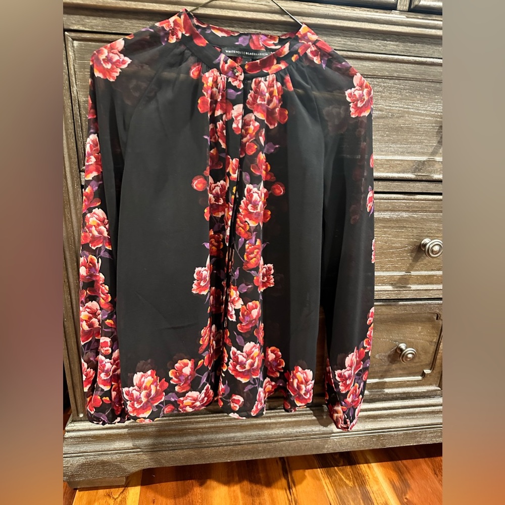 WHBM floral shirt